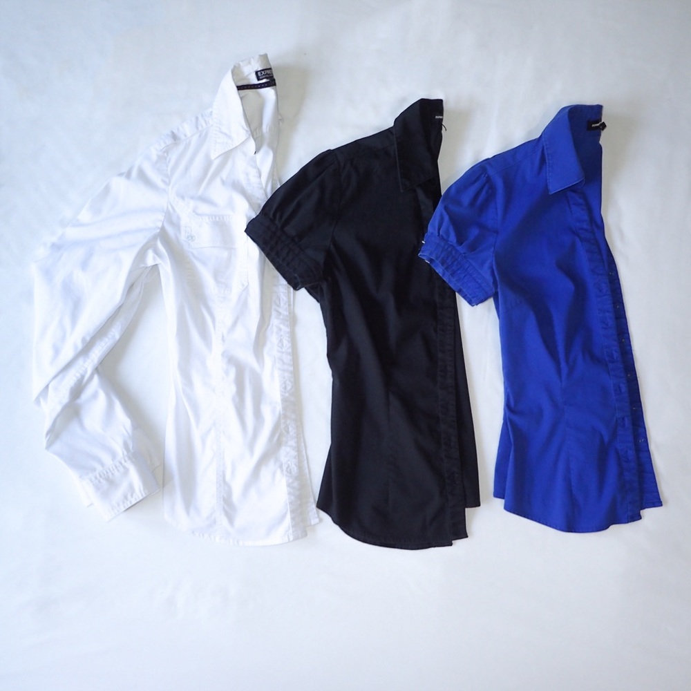 Express Short Sleeve Button Up Size XS